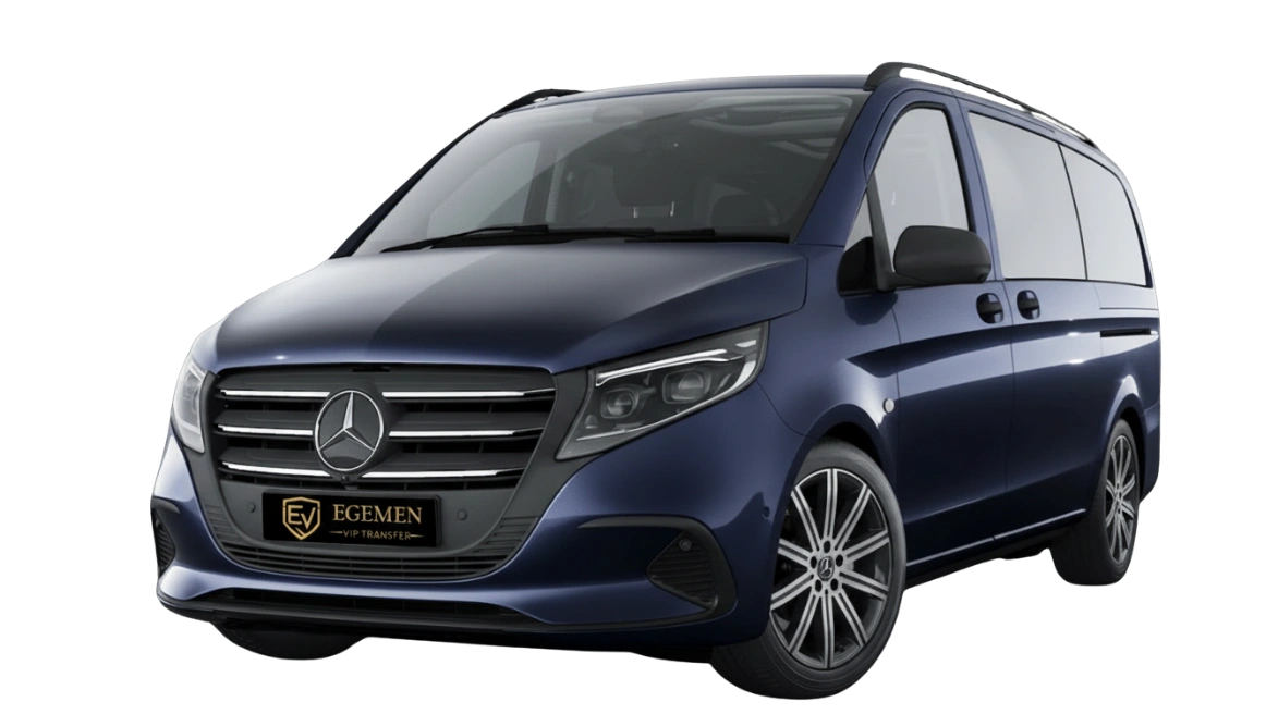 Gidiş dönüş transfer için hazır bekleyen lüks VIP araç